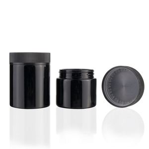 Pot en verre noir mat avec large bouche, violet, crème cosmétique, pour <span class=keywords><strong>le</strong></span> visage, large, mat, 50ml, 120ml, 250ml, 4 oz, 8 oz, - Product Image 1