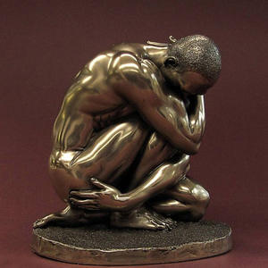 Estatua de <span class=keywords><strong>Modelo</strong></span> Masculino <span class=keywords><strong>Desnudo</strong></span> de Bronce Metálico de Alta Calidad, Escultura de Figura Masculina Desnuda - Product Image 3