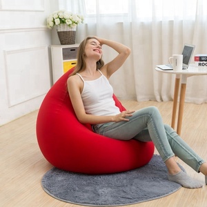 Virivsi — sac de haricots pour siège d'adulte, canapé-lit, sans remplissage, mobilier d'intérieur en forme de goutte d'eau, pour la relaxation, observation