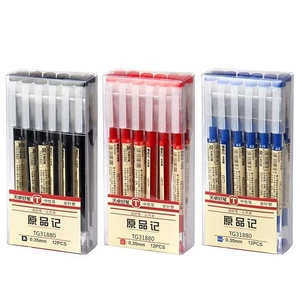 0.35mm o 0.5mm di scrittura liscia punta sottile inchiostro nero penna Gel per l'ufficio e gli studenti della scuola - Product Image 6