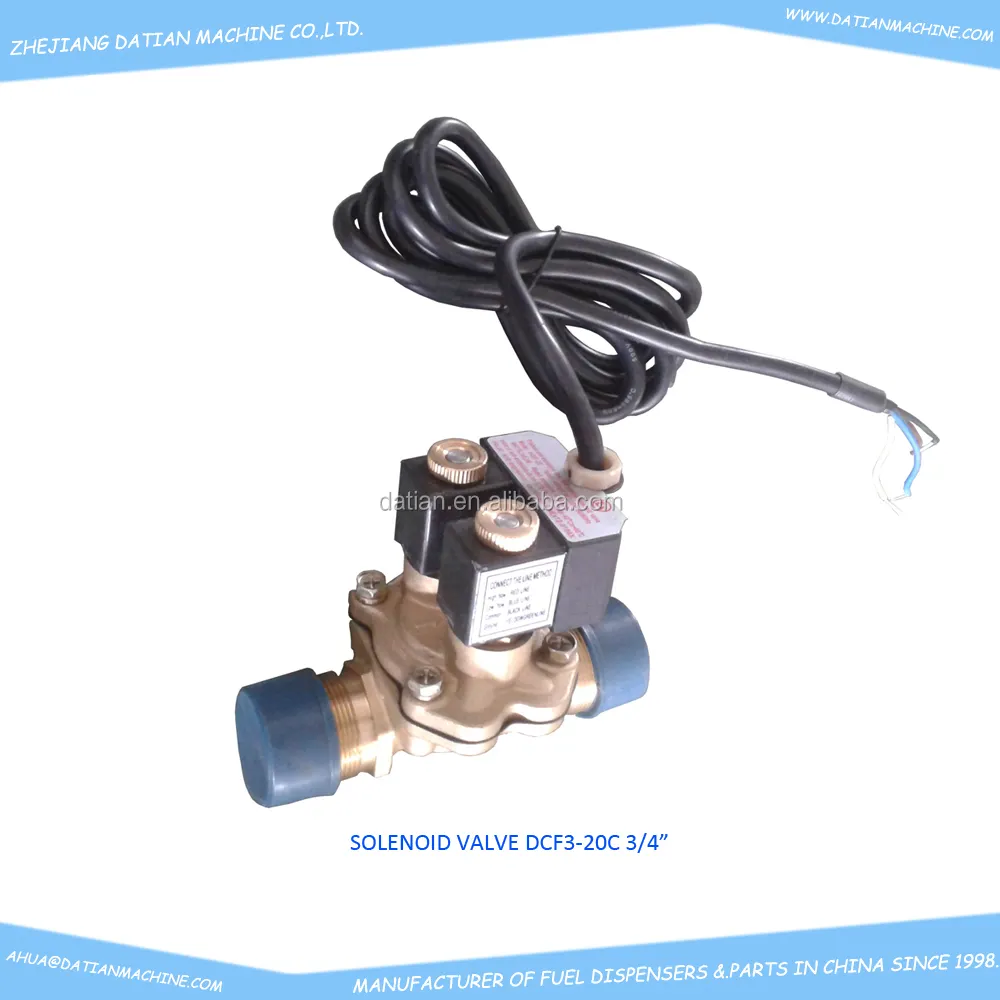 ATEx-Válvula Solenoide de doble flujo, DCF3-20, rosca macho de 3/4 "para dispensadores de combustible