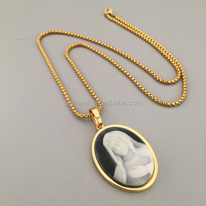 Gioielli religiosi all'ingrosso oro nostra signora di Guadalupe vergine maria collana di ciondoli <span class=keywords><strong>epossidici</strong></span> - Product Image 2