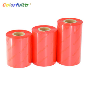 0Mm * 300M Màu Đỏ Trắng Đen In Cao Cấp Sáp Nhựa Mã Vạch Ttr Tto Nhãn Mực Máy In Truyền Nhiệt Ribbon Nhà Sản Xuất - Product Image 3