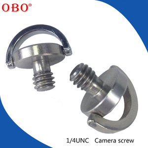 Vis à anneau en D en acier inoxydable, filetage 1/4-20, vis de trépied pour caméra cachée - Product Image 4