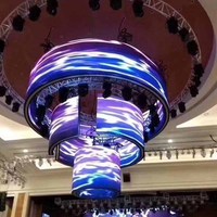Shenzhen MDS P2.5 P3 P4 Intérieur Polychrome Smd Flexible Creative Permanet Led Panneau D'affichage Écran Doux Led Module