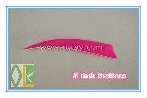 2/3/4/5 ''Thổ Nhĩ Kỳ phải/trái lông cánh với hình dạng lá chắn bán buôn lông thực săn bắn fletching bắn cung - Product Image 4