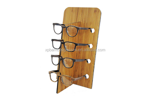 การจัดเก็บไม้ไผ่ไม้แว่นกันแดดชั้นวางแว่นตายืนแสดงผู้ถือ - Product Image 2
