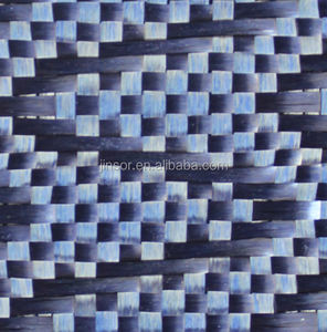 Tejido Jacquard de fibra de carbono azul metalizado - Product Image 2
