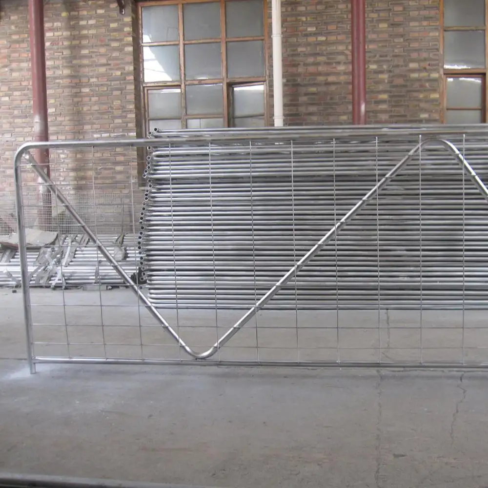 Hot sale thiết kế mới thép mạ kẽm trang trại gates kim loại