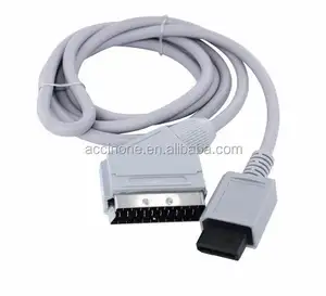 1.8 m Putih RGB Scart Video HDTV AV Kabel Timbal untuk Nintendo Wii WiiU Wii U AV kabel