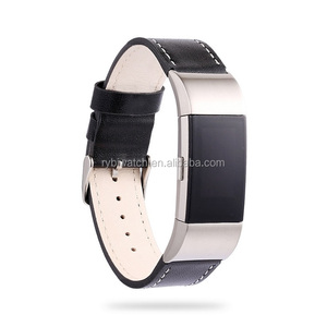 Para <span class=keywords><strong>Fitbit</strong></span> carga <span class=keywords><strong>2</strong></span> reemplazo, clásico cuero genuino pulsera con metal conectores, fitness <span class=keywords><strong>correa</strong></span> para la carga <span class=keywords><strong>2</strong></span> - Product Image 5