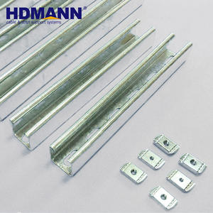 Stainless steel shanghai available unistrut double c <strong>lipped</strong> u <strong>channel</strong> HDMANN  hdg  pre-gal - Product Image 3