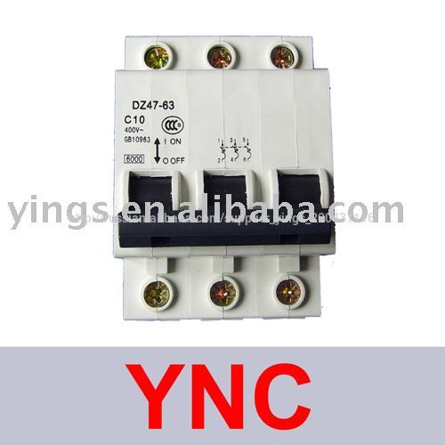 мини выключателя mcb dz47-63 3p