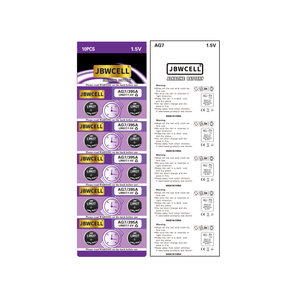 Lot de piles boutons AG, 1.5V, LR927, <span class=keywords><strong>Ag7</strong></span>, pour montre - Product Image 2