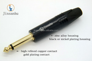 Cavo per Microfono di Alta Qualità CE ROHS Jinsanhu, Connettore per Chitarra TRS TS 6.3 mm 6.25mm 6.35mm 1/4'' <span class=keywords><strong>Jack</strong></span>, Vendita all'Ingrosso - Product Image 4