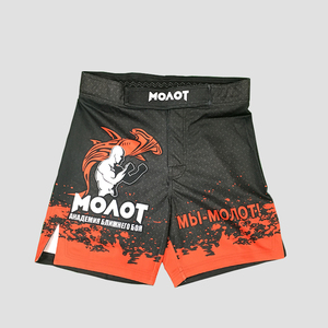 Pantaloncini da Allenamento Thai in Poliestere con Stampa Digitale Personalizzata, Shorts da Combattimento MMA, <span class=keywords><strong>Kick</strong></span> Boxing, Grappling, Unisex per Adulti - Product Image 1