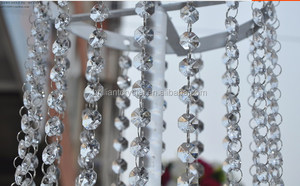 14mm Octagon hạt pha lê Vòng Hoa Dây cho trang trí đám cưới cho hàng Thủ Công Pha Lê - Product Image 3