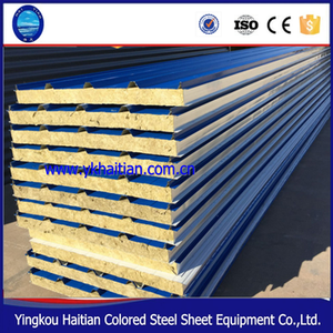 Suministro de china bajo precio de Aislamiento de lana de <span class=keywords><strong>Roca</strong></span> Panel Sándwich panel de pared - Product Image 3