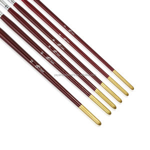 <span class=keywords><strong>Beaux</strong></span>-<span class=keywords><strong>Arts</strong></span> Fournisseur 6 PCS Synthétiques Dorés Aquarelle Artiste Pinceaux Ensemble, Brosse de Peinture Acrylique, visage Pinceaux De Peinture À L'huile - Product Image 5