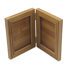 Wooden Factory FSC&amp;BSCI Bamboo Wooden <strong>Double</strong> Side Wedding Wall Mounted <strong>Photo</strong> Picture <strong>Frame</strong> - Product Image 3