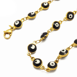 Collar con cuentas de ojos malignos, joyería de moda de último diseño de Olivia - Product Image 4