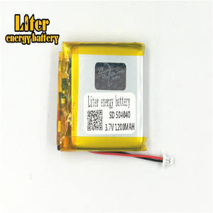 Plug 1,0-2 p <span class=keywords><strong>3</strong></span>,7 V 504040 1200 mAh rechargeable LiPo battery solar Li ion polymer lithium battery with PCM - Product Image 2