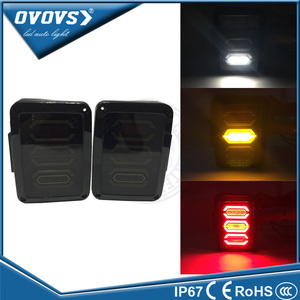 OVOVS Nueva Europa Tipo LED Luz Trasera 12 V Cola de Freno de Torneado, Luz de Marcha Atrás Para Wrangler 07-16 - Product Image 1