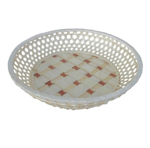 Panier rond en bambou tissé pas cher du Vietnam - Product Image 2