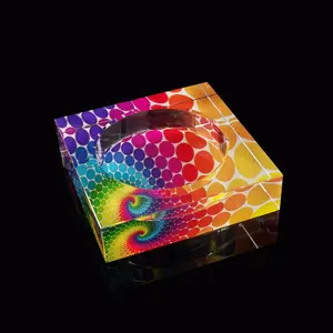 2023 Mais novo estilo dia dos namorados presente 3d foto cristal gravura a laser cubo de cristal personalizado para os amantes presente