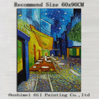 Reproducción de alta calidad hecha a mano Van Gogh's Cafe Terrace Place du Forum Arles pintura al óleo lienzo personalizado impresionista al óleo