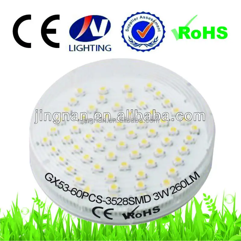 LED GX53,30pcs,3528 SMD 3w gx 53 LED lamp china wholesale