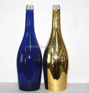 750 мл подгонянный цвет игристого вина напиток стеклянная бутылка