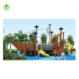 Thiết Kế Tuyệt Vời Gỗ Tàu Cướp Biển Chơi Thiết Bị Gỗ Tàu Cướp Biển Sân Chơi QX-18067C - Product Image 2