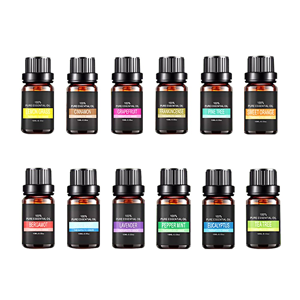 Natural Aromatherapy Essential Oils Set, Top 6 100% Pure Premium Organic Aromatic Reed Diffuser Oil