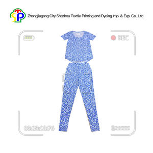 Handfeel suave al por mayor de punto de algodón mujeres de los <span class=keywords><strong>pijamas</strong></span> de verano - Product Image 1