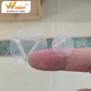 Winskys Tam Giác Mù Trong Suốt 9Mm Nhãn Dán Xúc Giác Cảnh Báo Rõ Ràng Vinyl Dán Nhãn Mỹ Phẩm Chống Nước - Product Image 3