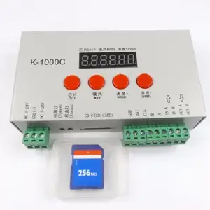 DC5-24V K-1000C RGB 2048 Piksel Kontrol Pengontrol TM1804/LPD6803/DMX512/WS2812