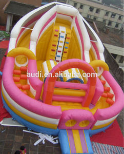 <span class=keywords><strong>Curso</strong></span> inflable de diapositivas con/obstáculo niños <span class=keywords><strong>curso</strong></span>- de color rosa - Product Image 1