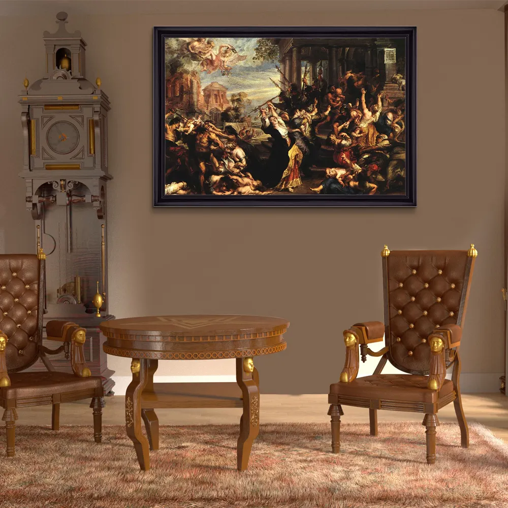 Classical Reproduction Massacre Innocents Famous Realistic Peter Paul Rubens Religious Paintings