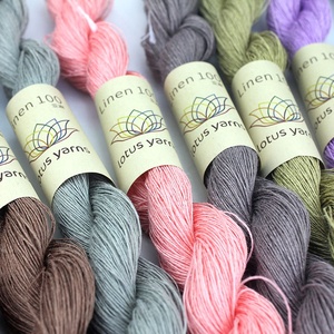 Fil de lin 100% naturel Lotus Yarns, poids dentelle, 290m/50 grammes, pour tricot et <span class=keywords><strong>crochet</strong></span> à la main, textile coloré DIY - Product Image 6