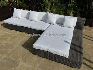 088 cama tatami japonés diseñado patio <span class=keywords><strong>exterior</strong></span> sofá <span class=keywords><strong>en</strong></span> forma de <span class=keywords><strong>L</strong></span> muebles de mimbre baratos - Product Image 2