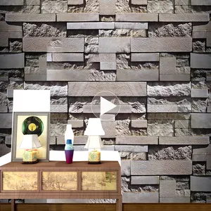 装饰材料现代 3D 砖样式自定义尺寸壁纸