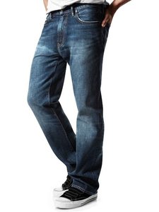 NG FASHION Jeans de Hombre Azules Resistentes al Viento, Talla Grande, 100% Algodón - Product Image 1