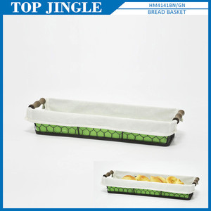 ตะกร้าขนมปังลวดผ้าใบดีไซน์กระดองเต่า - Product Image 1