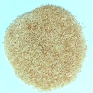 Gelbliches Gelatine granulat in Lebensmittel qualität