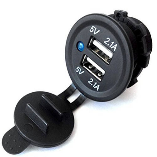 Caricatore USB Impermeabile Per Moto - Trasformatore 12V A 5V Per Smartphone E GPS