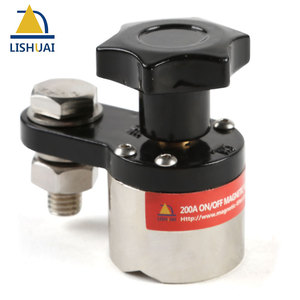 Klem magnetik On/Off bumi 200A/300A/600A Magnet permanen industri untuk pengelasan penjepit tanah komposit Neodymium - Product Image 3