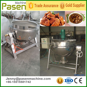 หม้อทำอาหารอุตสาหกรรมพร้อมเครื่องผสมถังสแตนเลส - Product Image 5