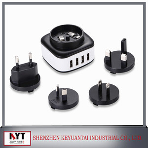 Intelligent chargeur adaptateur <span class=keywords><strong>4</strong></span> usb chargeur 22.<span class=keywords><strong>5</strong></span> w <span class=keywords><strong>5</strong></span> <span class=keywords><strong>V</strong></span>/<span class=keywords><strong>4</strong></span>.5A universal plug adaptateur CE, Rohs, Fcc, SAA, KC - Product Image 5