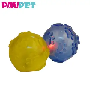 Glow Up Puppy For Dogs Light Chew Non-Toxic Balls All Natural Toys Tpr Ball Dog Pet Toy With Led